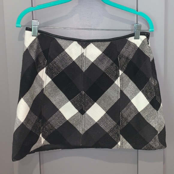 Free People Twiggy Herringbone Plaid Mini Skirt - Picture 6 of 10